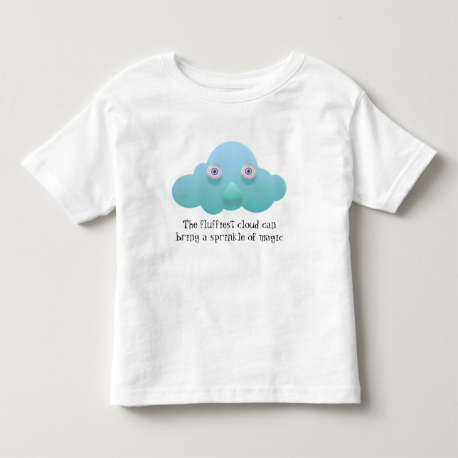 Die flauschige Wolke Kleinkind T-shirt (Vorderseite)
