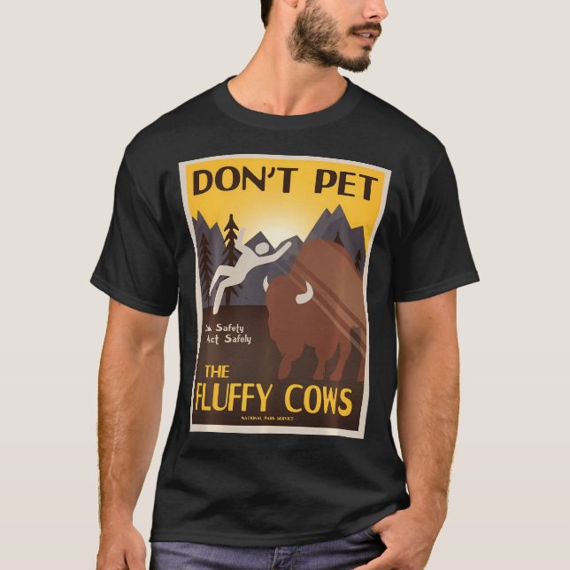 Die flauschigen Kühe nicht lange halten T-Shirt (Vorderseite)