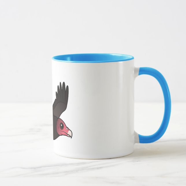 Die Fliegen-Türkei-Geier Tasse (Rechts)
