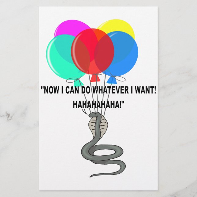 Die fliegende Schlange Briefpapier (Vorderseite)