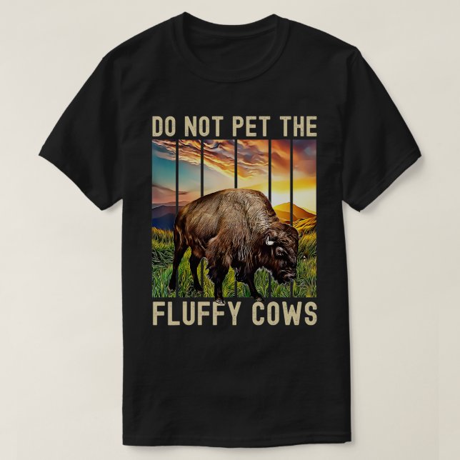 Die fließenden Kühe dürfen nicht gebraten werden T-Shirt (Design vorne)