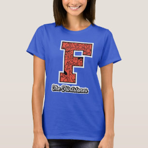 Die Flintstones   Collegiate Style Monogramm T-Shirt