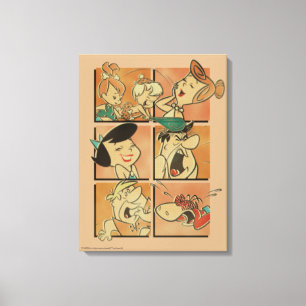 Die Flintstones  Flintstones u. das Schutt-Comic Leinwanddruck
