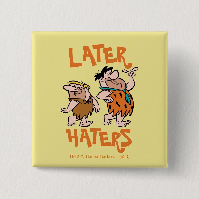 Die Flintstones | Fred & Barney - Späterer Hasshau Button (Vorderseite)