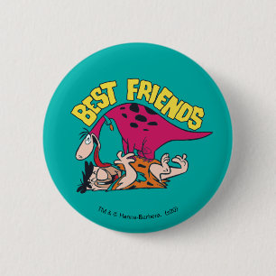 Die Flintstones Fred & Dino - beste Freunde Button