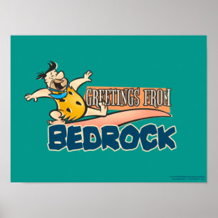 Die Flintstones Fred - Grüße aus Bedrock Poster