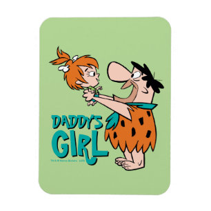 Die Flintstones Fred & Pebbles - Vaters Tochter Magnet
