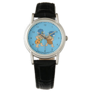Die Flintstones Fred u. Krach-Wasser-Büffel Armbanduhr