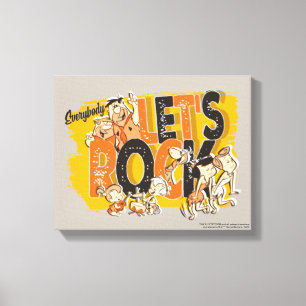 Die Flintstones Lasst uns alle rocken Leinwanddruck