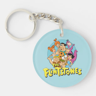 Die Flintstones und die Schutt-Familien-Grafik Schlüsselanhänger