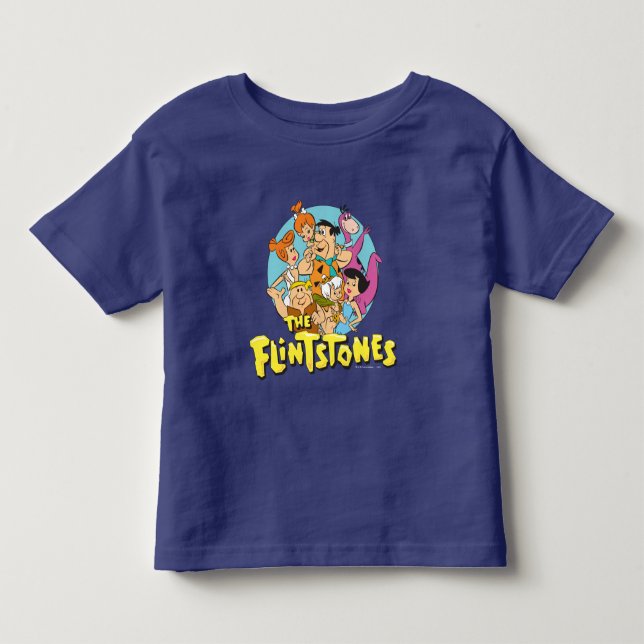 Die Flintstones und Rubbelfamilie Grafik Kleinkind T-shirt (Vorderseite)