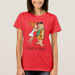 Die Flintstones Wilma, der Fred küsst T-Shirt