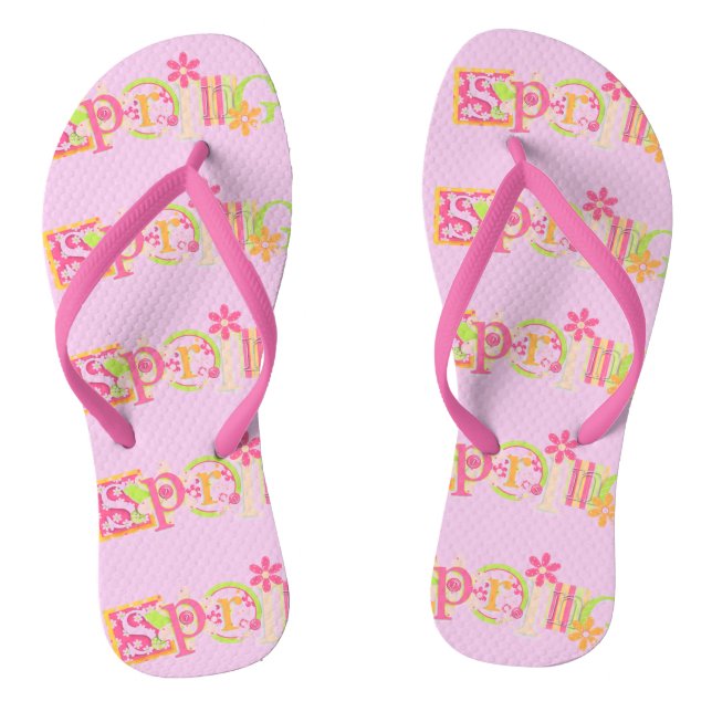 Die Flip Flops der Frühjahrsfrauen (Fußbett)
