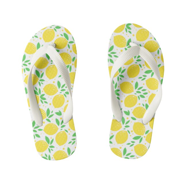 Die Flip Flops des Gelben Lemon Kids (Fußbett)