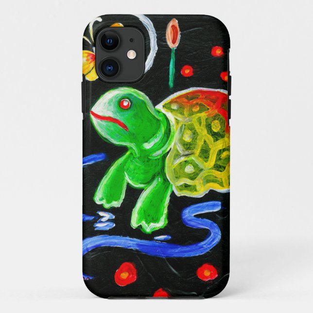Die flippige Schildkröte Case-Mate iPhone Hülle (Rückseite)