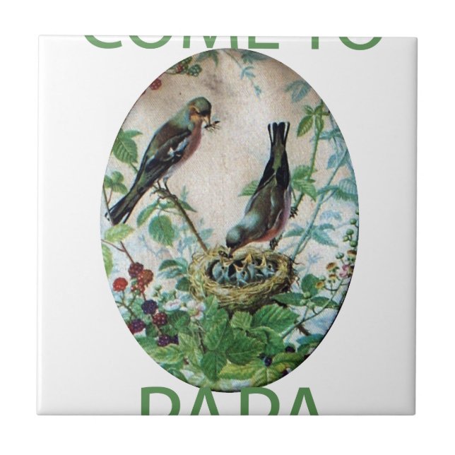 Die Flock halten: Kindererziehung erziehen Fliese (Vorderseite)