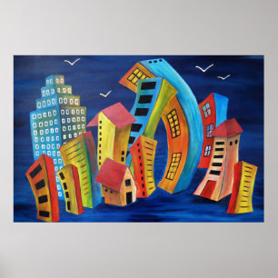 Die florierende Stadt Poster