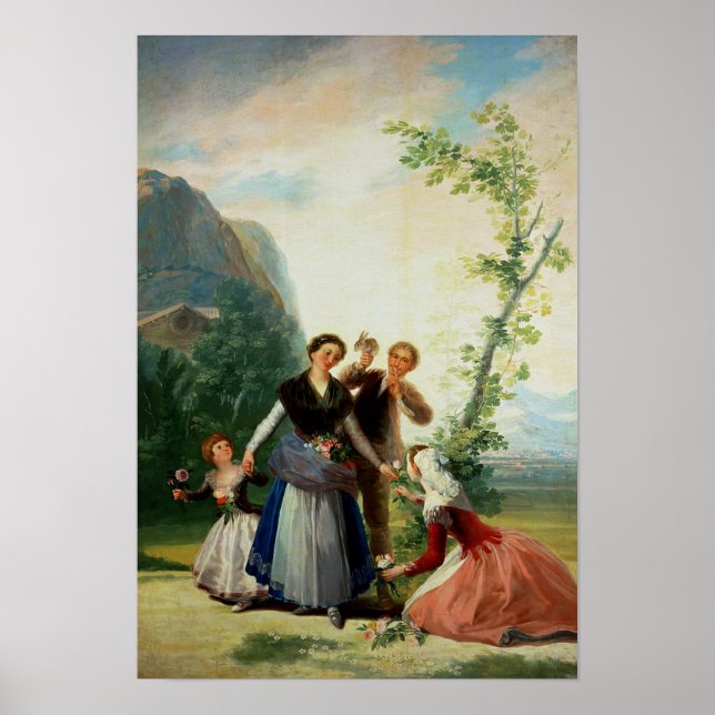Die Floristen für den Frühling 1786 Poster (Vorne)
