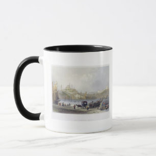 Die Floßbrücke, Istanbul, graviert von J.C. Be Tasse