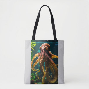 Die Flucht: Riesiger Oktopus im Aquarium Tasche