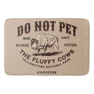 Die Fluffy Kühe Yellowstone Bison Funny nicht best Badematte