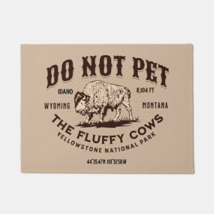 Die Fluffy Kühe Yellowstone Bison Funny nicht best Fußmatte