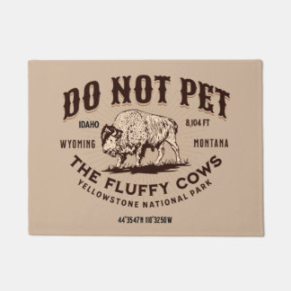 Die Fluffy Kühe Yellowstone Bison Funny nicht best Fußmatte