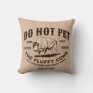 Die Fluffy Kühe Yellowstone Bison Funny nicht best Kissen