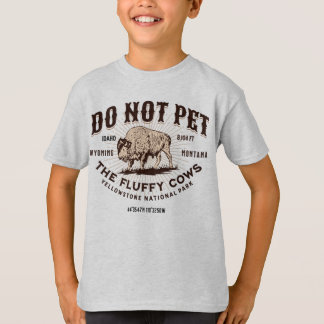 Die Fluffy Kühe Yellowstone Bison Funny nicht best T-Shirt