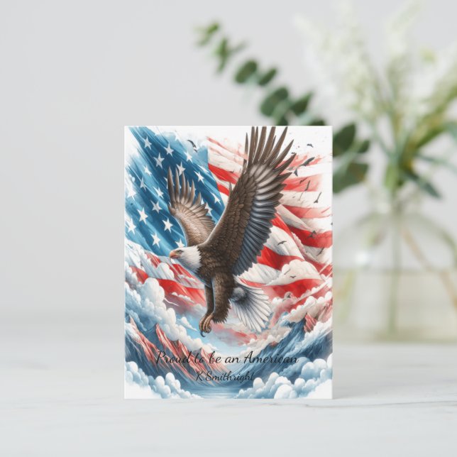 Die Flügel der Brave Feiertagspostkarte (Stehend Vorderseite)