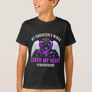 Die Flügel meiner Tochter bedecken meine Lila Band T-Shirt