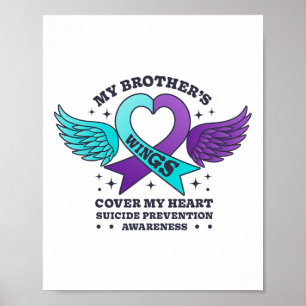 Die Flügel meines Bruders decken meinen Herzsuizid Poster