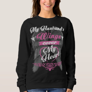 Die Flügel meines Ehemanns bedecken mein Herzgesch Sweatshirt