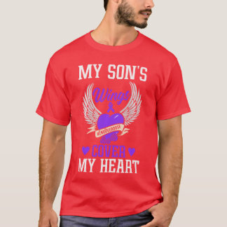Die Flügel meines Sohnes bedecken mein Herz Überdo T-Shirt