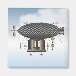 Die Flugmaschine Petite Noir Steampunk Magnet