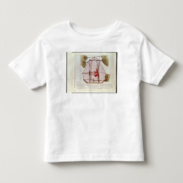 Die Flugmaschine von Jean Pierre Blanchard Kleinkind T-shirt (Vorderseite)