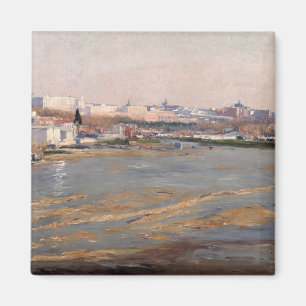 Die Flussufer des Manzanares, 1912 (Öl auf ca. Magnet
