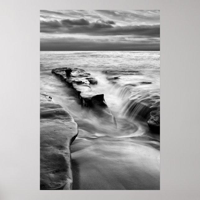 Die Flut am Strand Poster (Vorne)