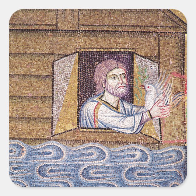 Die Flut aus dem Atrium Quadratischer Aufkleber (Vorderseite)