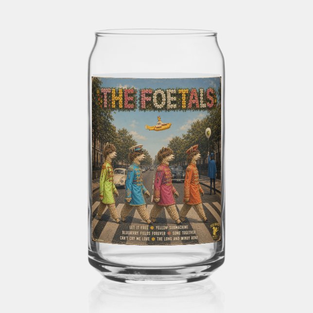 Die Foetals: eine Parodie Dosenglas (Vorderseite)