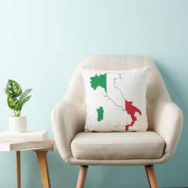 Die Form Italiens Kissen