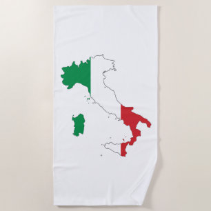 Die Form Italiens Strandtuch