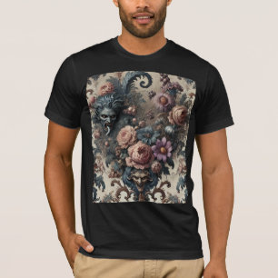 Die Formalen Unholde – Gotisches Florales Design T-Shirt