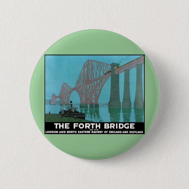 Die Forth Bridge - North Eastern Railway Button (Vorderseite)
