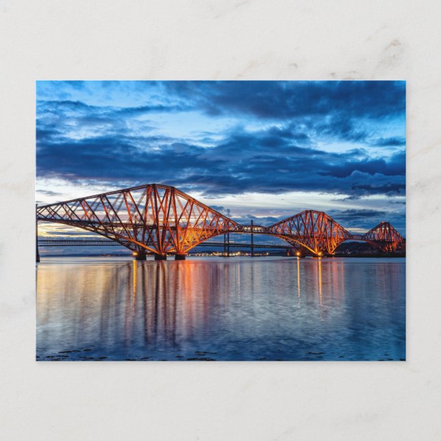 Die Forth Bridge, Schottland Postkarte (Vorderseite)
