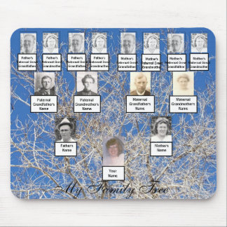 Die Fotos der vier Generationen bleifreie Winterfa Mousepad