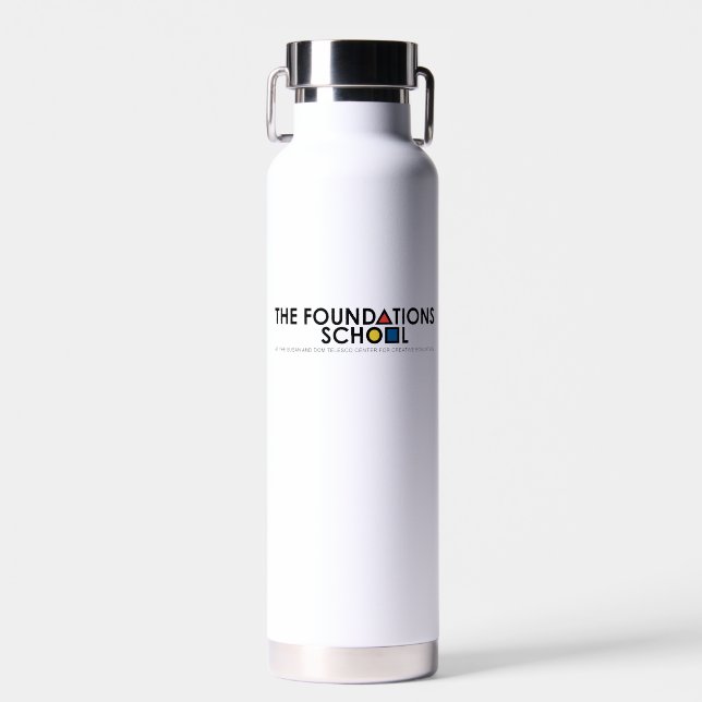 Die Foundations School an der CCE-Wasserflasche Trinkflasche (Vorne)