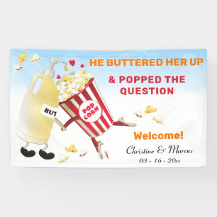 Die Frage Popcorn & Butter-Verlobung angehoben Banner