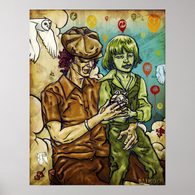 Die Fragilität der Ballons Poster (Vorne)