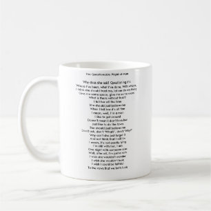 Die fragliche Lage der Mann-Tasse Kaffeetasse